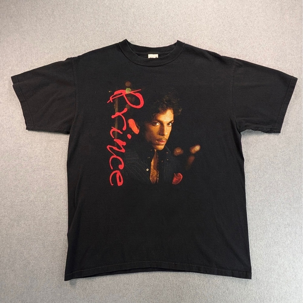 Prince Musicology 2004ever Tour T-Shirt Anvil Black Mens Large Concert Graphic